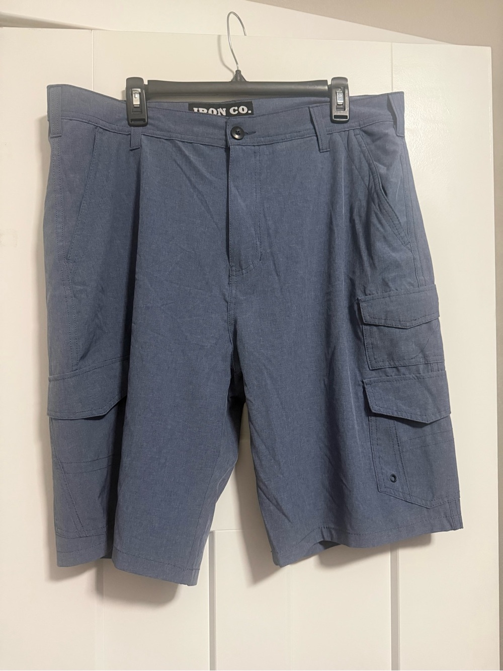 Iron Co. Men's Navy Cargo Shorts — Lightweight Utility Style
